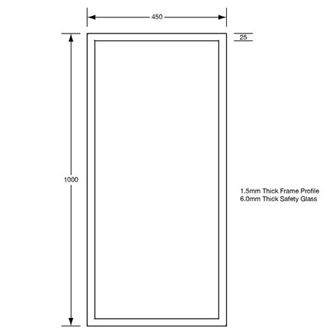 METLAM ML771 SSS FRAMED MIRROR