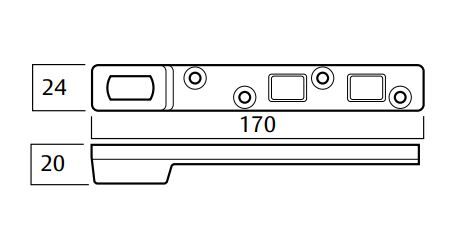 LOCKWOOD 8800 SERIES BOTTOM ARM DOOR STRAP KIT