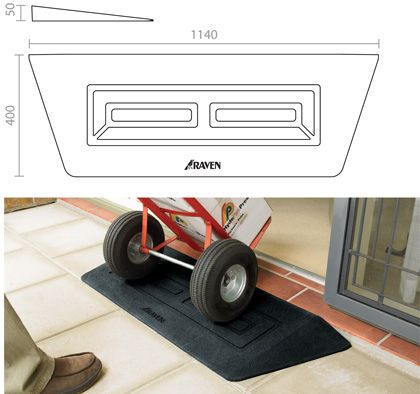 RAVEN TR050 THRESHOLD RAMP BLK