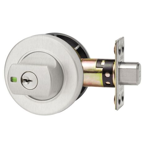 LOCKWOOD 005 ROUND ROSE DOUBLE CYLINDER DEADBOLT