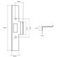 Lockwood 3772-RK32SS 3572/3772 Series Rebate Kit 32mm Lip Strike SS