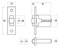 LOCKWOOD 7580 SYMMETRY ROLLER BOLT SC