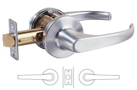 LOCKWOOD 930 SERIES 931 PASSAGE KEY IN LEVER LATCHSET