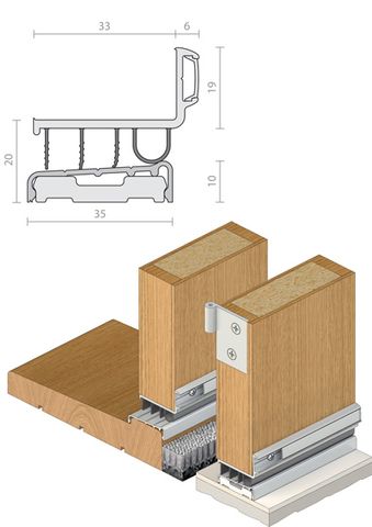 RAVEN RP123 DOOR BOTTOM SEAL