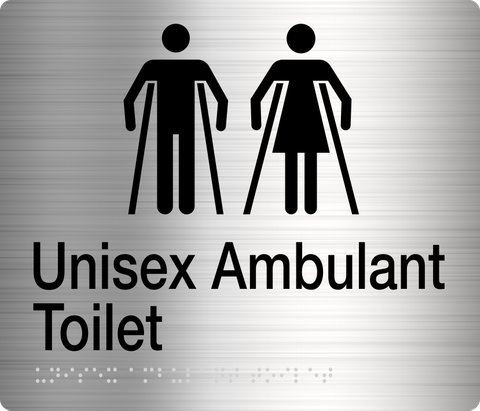 TSM BRAILLE MALE/FEMALE AMBULANT TOILET SIGN SS