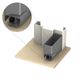 Kilargo IS8110SI-0920CA IS8110SI Door Bottom Seal 920mm CA/GR