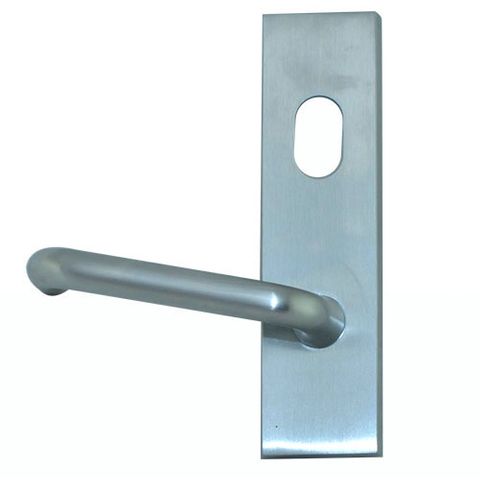 EXT PLATE W/CYLINDER HOLE & LEVER SC ANTI-VANDAL