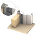 Kilargo IS7010SI-SDS-CA/GR IS7010SI Perimeter Seal Single Door Set CA/GR
