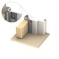Kilargo IS7025SI-SDS-CA/GR IS7025SI Perimeter Seal Single Door Set CA/GR