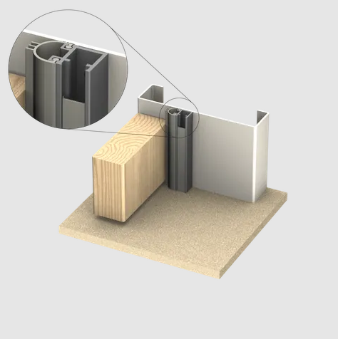 Kilargo IS7080SI-SDS-BK/BL Is7080si Perimeter Seal Single Door Set BK/BL