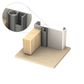 Kilargo IS7080SI-SDS-CA/GR IS7080SI Perimeter Seal Single Door Set CA/GR