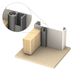 Kilargo IS7085SI-SDS-CA/GR IS7085SI Perimeter Seal Single Door Set CA/GR