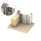 Kilargo IS7110SI-SDS-CA/GR IS7110SI Perimeter Seal Single Door Set CA/GR