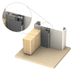 Kilargo IS7087SI-SDS-CA/GR IS7087SI Perimeter Seal Single Door Set CA/GR
