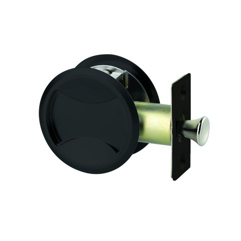 Lockwood 7450MBKDP 7450 Round Passage Cavity Sliding Door Latch MBK