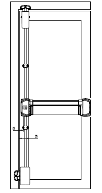 LOCKWOOD FE209/1V PANIC EXIT DEVICE