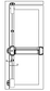 LOCKWOOD 3 POINT VERTICAL EXIT DEVICE 900MM SIL