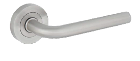 DORMAKABA COASTAL LEVER 40 ON ROUND ROSE PAIR PRIVACY SSS