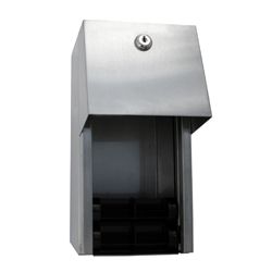 METLAM ML800 LOCKABLE DOUBLE TOILET ROLL DISPENSER SSS