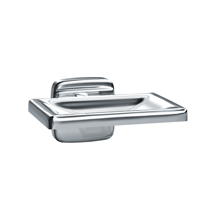 ASI JDM 10-7320 SOAP DISH WITH DRAIN HOLES BRIGHT