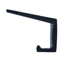 METLAM COAT HOOK WITH BUMPER BLACK