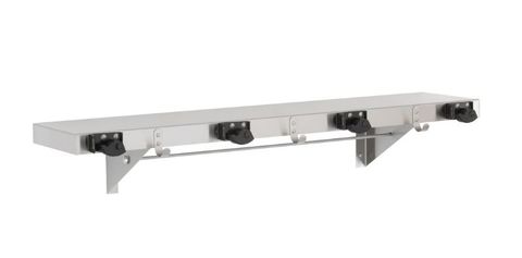 Bobrick B224X36 B244 Shelf + Mop Holder - 4 Holders 910mm