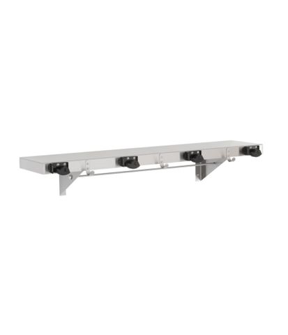 BOBRICK B244 SHELF + MOP HOLDER - 4 HOLDERS 910MM