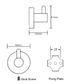 METLAM HAT AND COAT HOOK WITH PIN PSS
