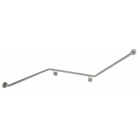 Bobrick B819438 1000X900X600X32 SS Grab Rail LH 40&deg;