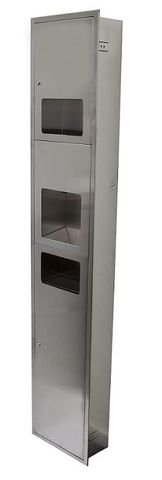 METLAM RECESSED PAPER TOWEL/HAND DRYER/WASTE UNIT SSS