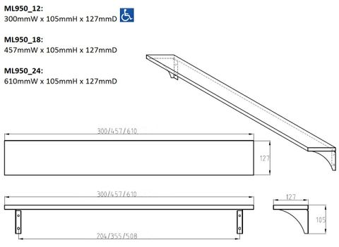 Metlam ML950 Utility Shelf