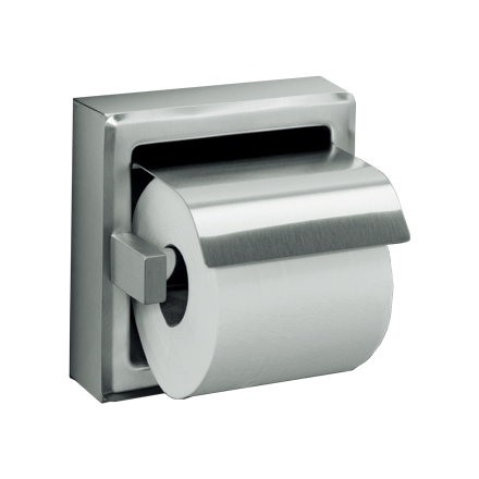 ASI JDM 7402 HOODED SINGLE TOILET ROLL HOLDER SURFACE MOUNT