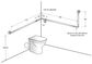 METLAM ACCESSIBLE WRAP AROUND LH 90° GRAB RAIL MODUL CFIX SS