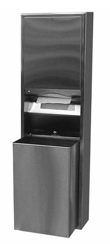 BOBRICK B3949 SURFACE MOUNT PAPER TOWEL + WASTE BIN