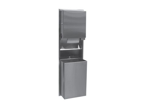 BOBRICK B39617 RECESSED ROLL TOWEL DISPENSER + WASTE