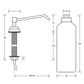 METLAM BASIN/VANITY MOUNT SOAP DISPENSER 950ML 100MM SPOUT