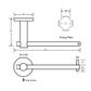 METLAM  700_SS_TRH SINGLE TOILET ROLL HOLDER SSS