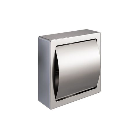 Metlam ML261SM_S Surface Mount Single Toilet Roll Holder W/Hood SSS