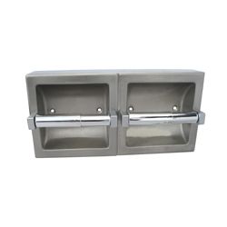METLAM SURFACE MOUNT DOUBLE TOILET ROLL HOLDER SSS