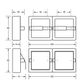 METLAM SURFACE MOUNT DOUBLE TOILET ROLL HOLDER SSS