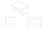 METLAM SINGLE TOILET ROLL HOLDER W/SHELF PSS