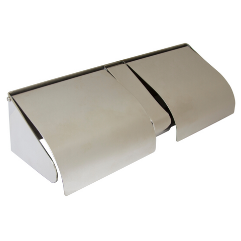 METLAM DOUBLE LOCKABLE TOILET ROLL HOLDER W/HOOD PSS