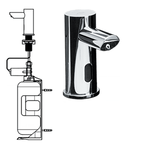 ASI JD MACDONALD 10-0391-3AC EZFILL SOAP DISPENSER 1L