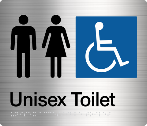 TSM BRAILLE MALE/FEMALE/DISABLED TOILET SIGN SSS