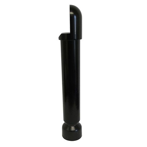 METLAM ALUM HD LEG150MM W/40MM ADJ ANOD STN BLK