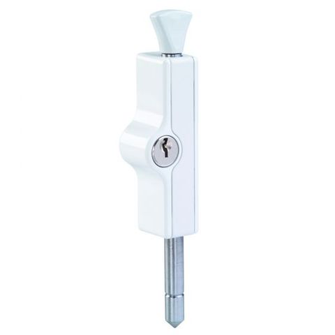 WHITCO CYL4 HIGH SECURITY PATIO BOLT WHITE