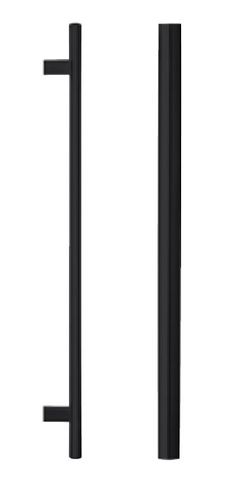 Lockwood 141X600MBK 141 B/Back Entrance Handle Set W/600mm Centres MBK