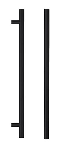 Lockwood 142X600MBK 142 B/Back Entrance Handle Set W/600mm Centres MBK