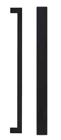 Lockwood 143X600MBK 143 B/Back Entrance Handle Set W/600mm Centres MBK