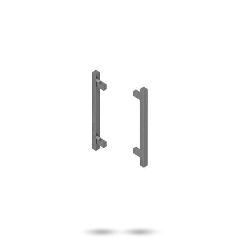 LOCKWOOD 145 B/BACK ENTRANCE HANDLE SET W/225MM CENTRES MBK